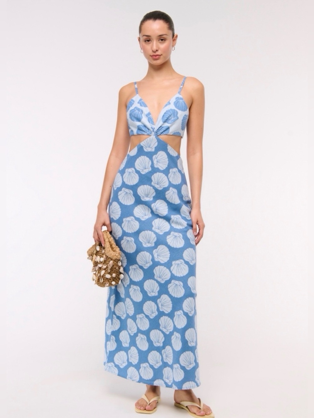 Abercrombie Slip Cutout Maxi Dress
